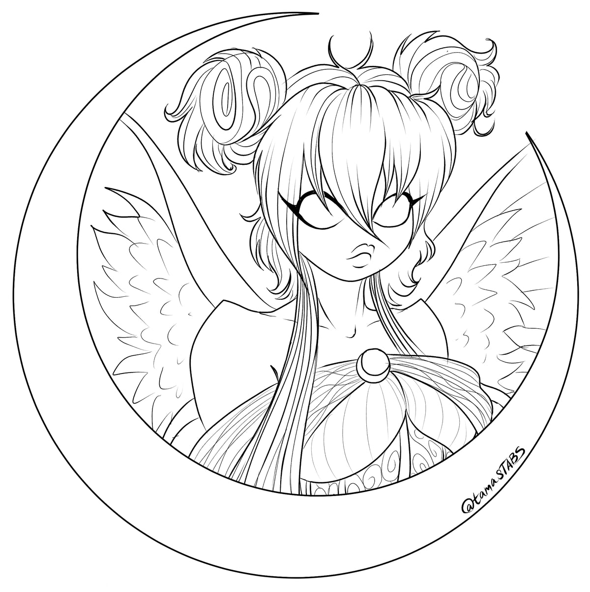 OC Polished Drawing, Black Outlines